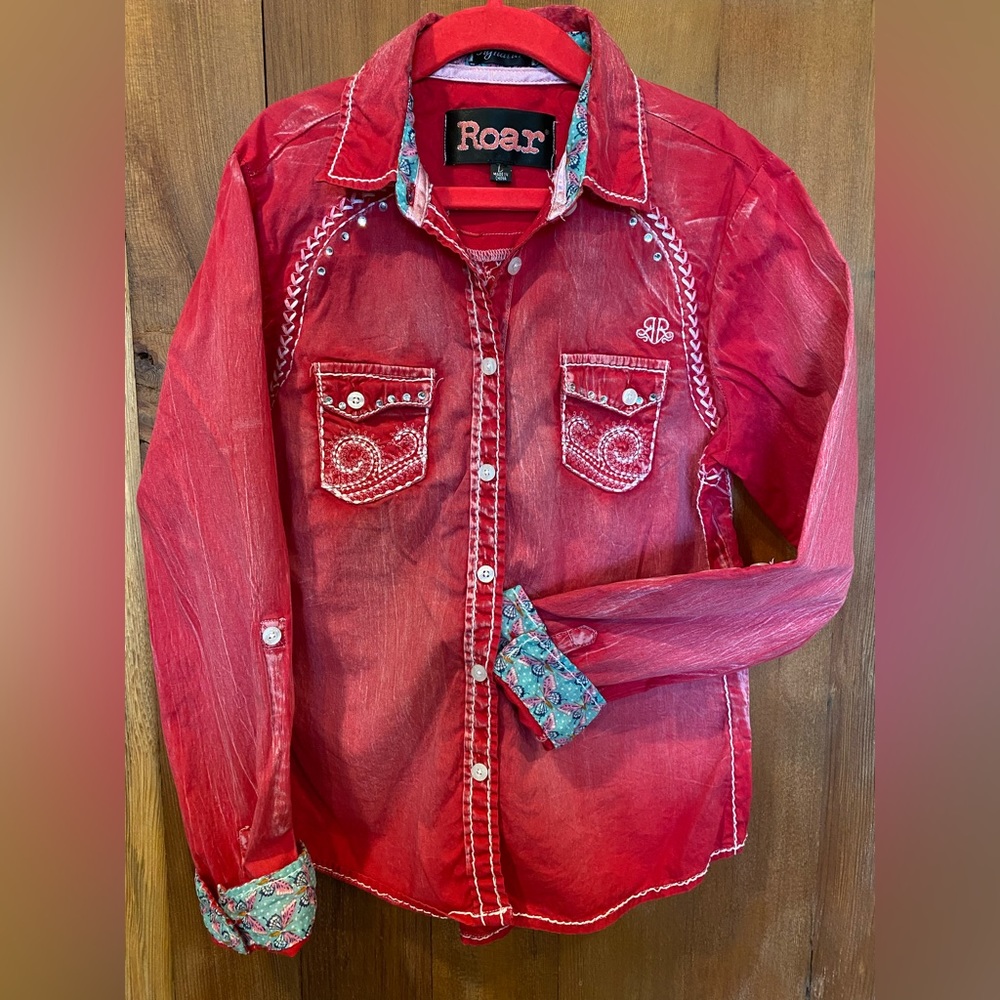 Roar Signature Button Down Shirt
